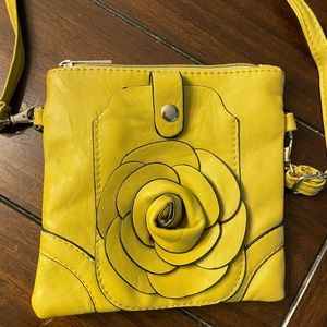 Mustard rose bag